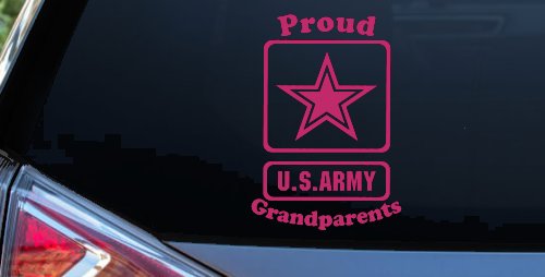 Proud Army Grandparents Star Military Car or Truck Window Decal Sticker
