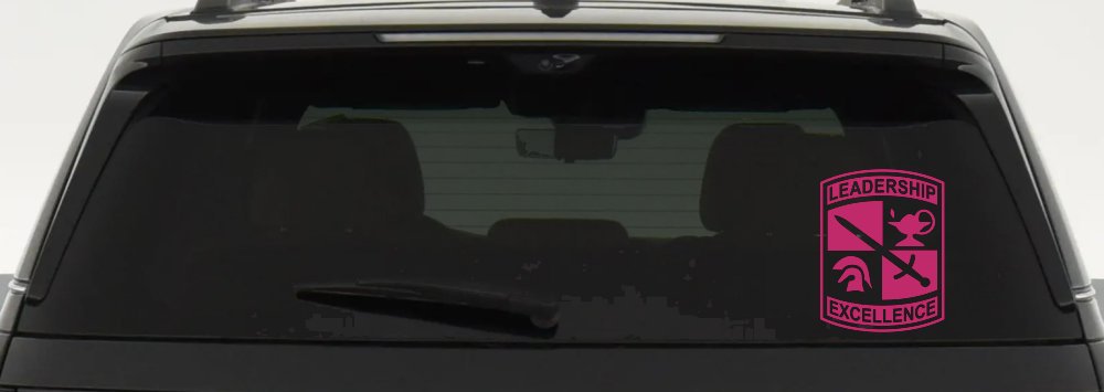 Army ROTC Military Car or Truck Window Decal Sticker (Hot Pink)