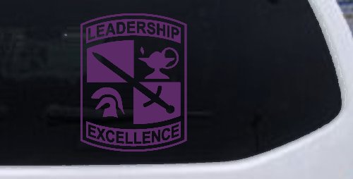 Army ROTC Military Car or Truck Window Decal Sticker (Violet)