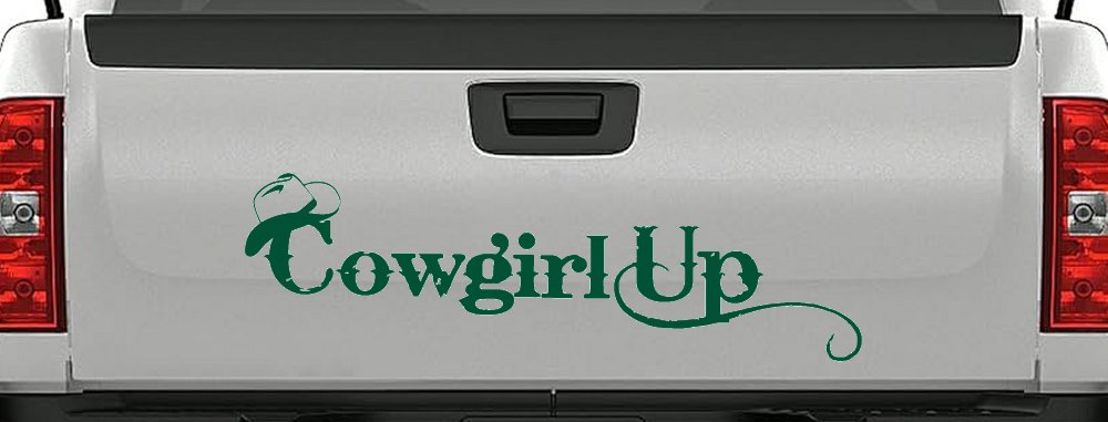 Cowgirl Up Rodeo Farm Ranch Car or Truck Window Decal Sticker