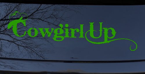 Cowgirl Up Rodeo Farm Ranch Car or Truck Window Decal Sticker