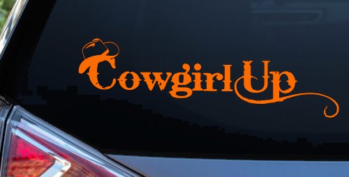 Cowgirl Up Rodeo Farm Ranch Car or Truck Window Decal Sticker