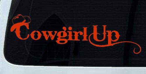 Cowgirl Up Rodeo Farm Ranch Car or Truck Window Decal Sticker