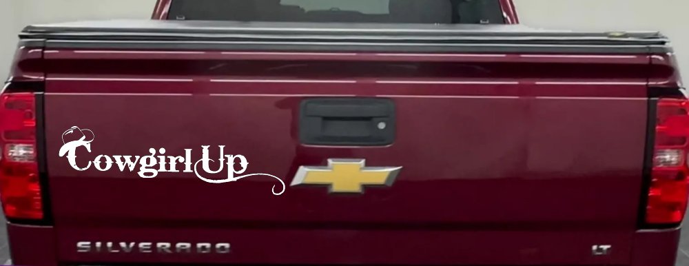 Cowgirl Up Rodeo Farm Ranch Car or Truck Window Decal Sticker