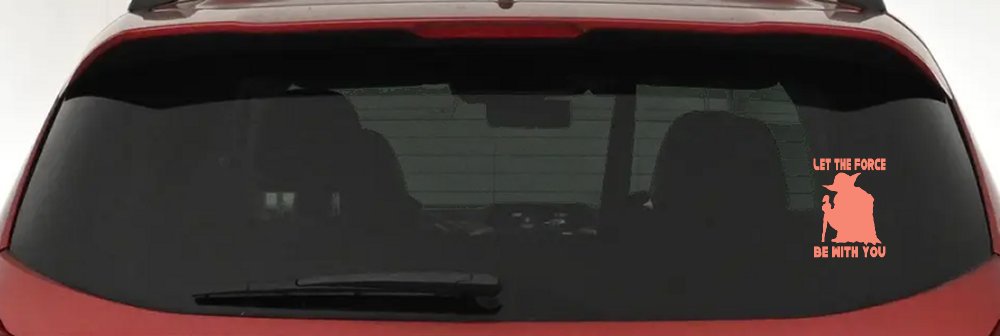 Yoda Let The Force Be With You Car or Truck Window Decal Sticker