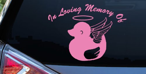 In Loving Memory Of Duck Angel Car or Truck Window Decal Sticker
