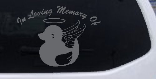 In Loving Memory Of Duck Angel Car or Truck Window Decal Sticker