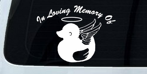 In Loving Memory Of Duck Angel Car or Truck Window Decal Sticker