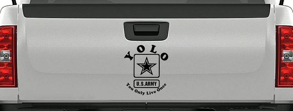YOLO You Only Live Once Army Military Car or Truck Window Decal Sticker