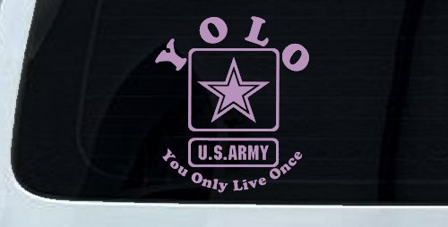 YOLO You Only Live Once Army Military Car or Truck Window Decal Sticker