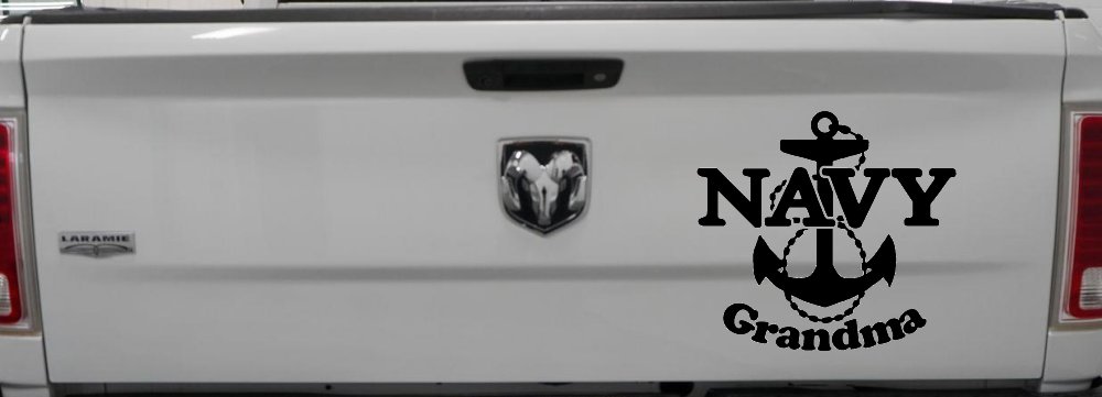 Navy Grandma Military Car or Truck Window Decal Sticker