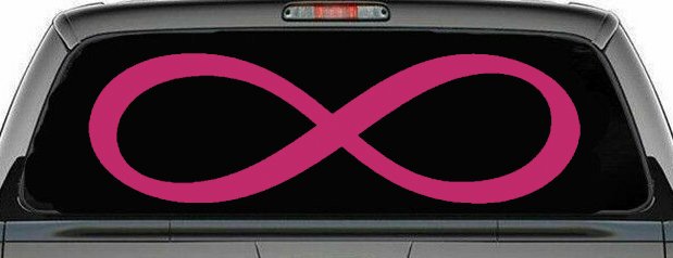 Infinity Symbol Car or Truck Window Decal Sticker