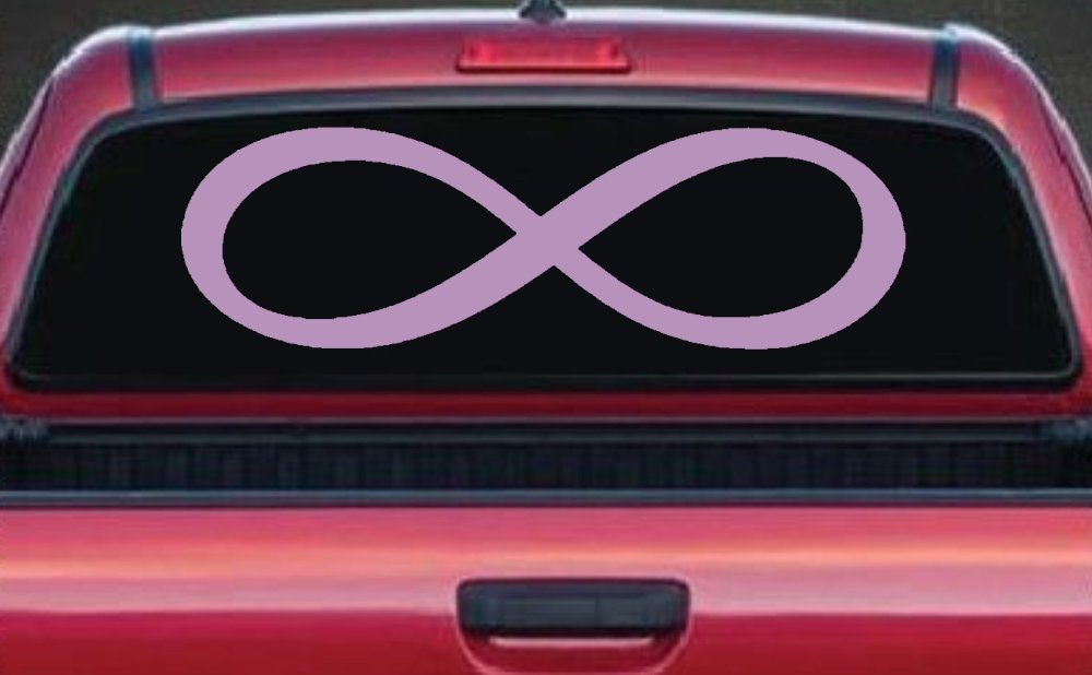 Infinity Symbol Car or Truck Window Decal Sticker (Lilac)