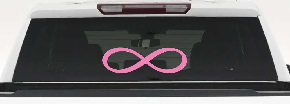 Infinity Symbol Car or Truck Window Decal Sticker