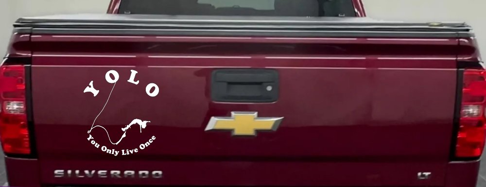 YOLO You Only Live Once Bungie Jump Car or Truck Window Decal Sticker