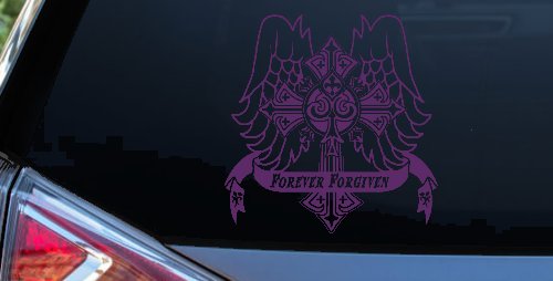 Forever Forgiven Cross Wings Christian Car or Truck Window Decal Sticker