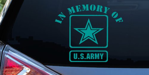 In Memory Of Army Military Car or Truck Window Decal Sticker