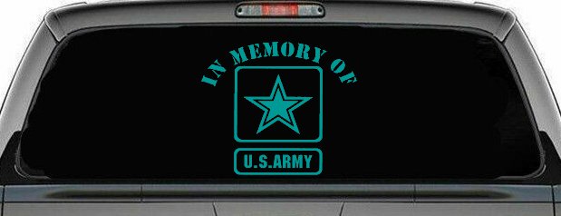 In Memory Of Army Military Car or Truck Window Decal Sticker