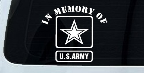 In Memory Of Army Military Car or Truck Window Decal Sticker