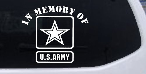 In Memory Of Army Military Car or Truck Window Decal Sticker