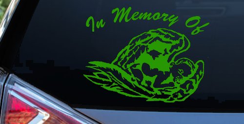 In Memory Of Angel Baby Christian Car or Truck Window Decal Sticker
