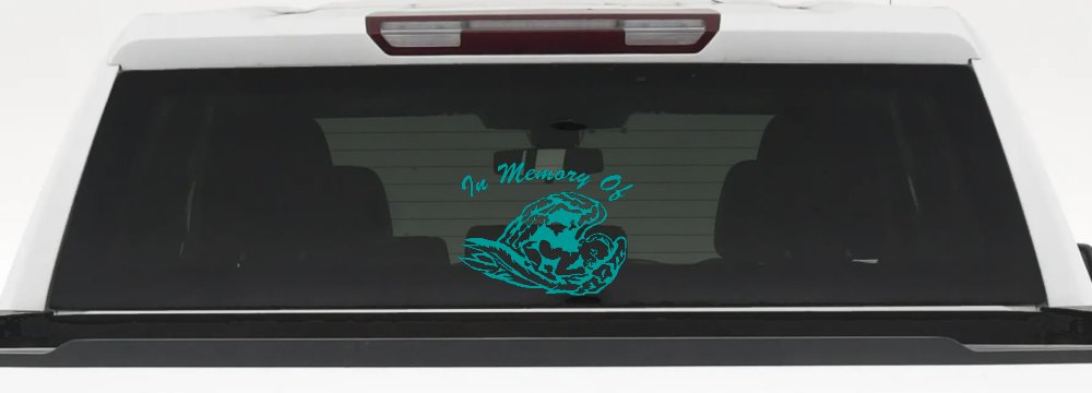 In Memory Of Angel Baby Christian Car or Truck Window Decal Sticker