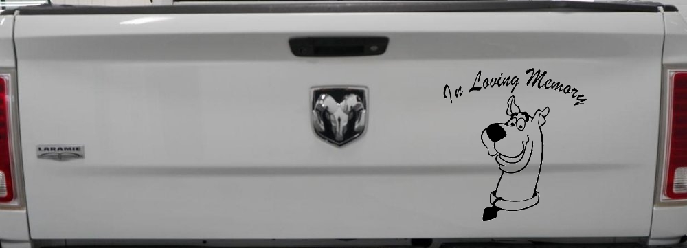 In Loving Memory Of Our Angel With Scooby Doo Car or Truck Window Decal Sticker