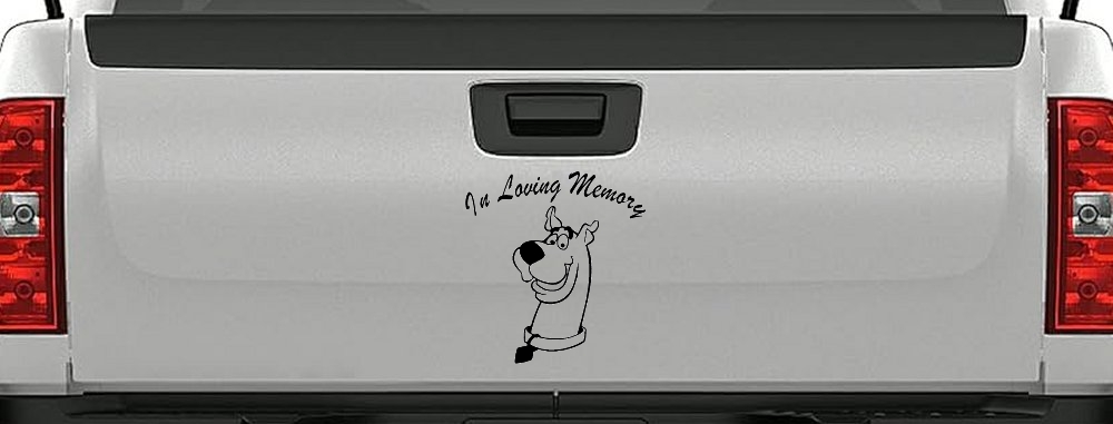 In Loving Memory Of Our Angel With Scooby Doo Car or Truck Window Decal Sticker