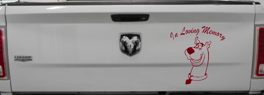In Loving Memory Of Our Angel With Scooby Doo Car or Truck Window Decal Sticker