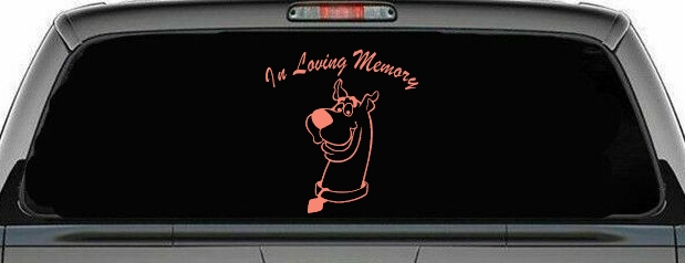 In Loving Memory Of Our Angel With Scooby Doo Car or Truck Window Decal Sticker