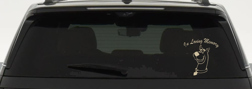 In Loving Memory Of Our Angel With Scooby Doo Car or Truck Window Decal Sticker