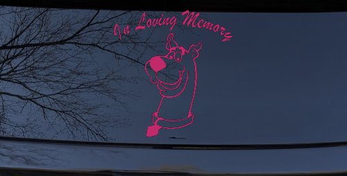 In Loving Memory Of Our Angel With Scooby Doo Car or Truck Window Decal Sticker
