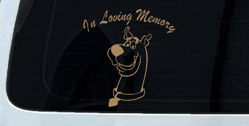 In Loving Memory Of Our Angel With Scooby Doo Car or Truck Window Decal Sticker