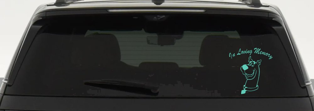 In Loving Memory Of Our Angel With Scooby Doo Car or Truck Window Decal Sticker