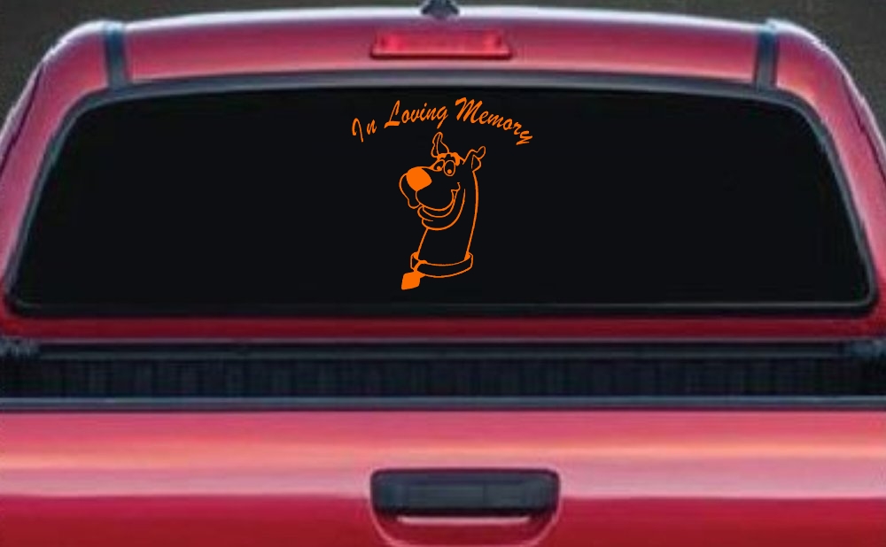 In Loving Memory Of Our Angel With Scooby Doo Car or Truck Window Decal Sticker