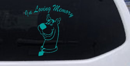 In Loving Memory Of Our Angel With Scooby Doo Car or Truck Window Decal Sticker