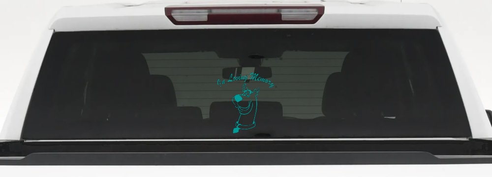 In Loving Memory Of Our Angel With Scooby Doo Car or Truck Window Decal Sticker