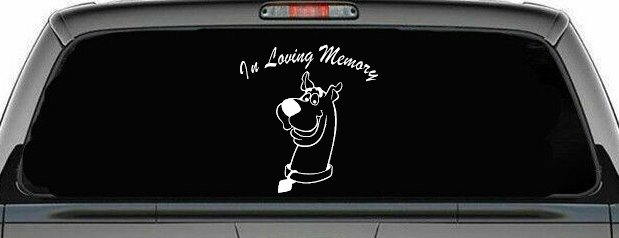 In Loving Memory Of Our Angel With Scooby Doo Car or Truck Window Decal Sticker