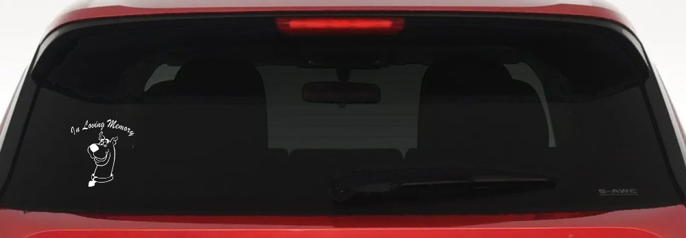 In Loving Memory Of Our Angel With Scooby Doo Car or Truck Window Decal Sticker