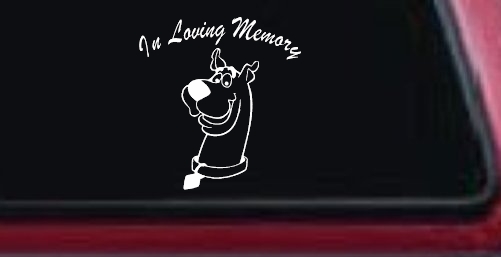 In Loving Memory Of Our Angel With Scooby Doo Car or Truck Window Decal Sticker