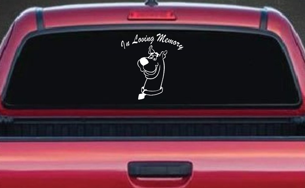 In Loving Memory Of Our Angel With Scooby Doo Car or Truck Window Decal Sticker