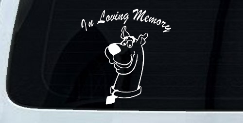 In Loving Memory Of Our Angel With Scooby Doo Car or Truck Window Decal Sticker