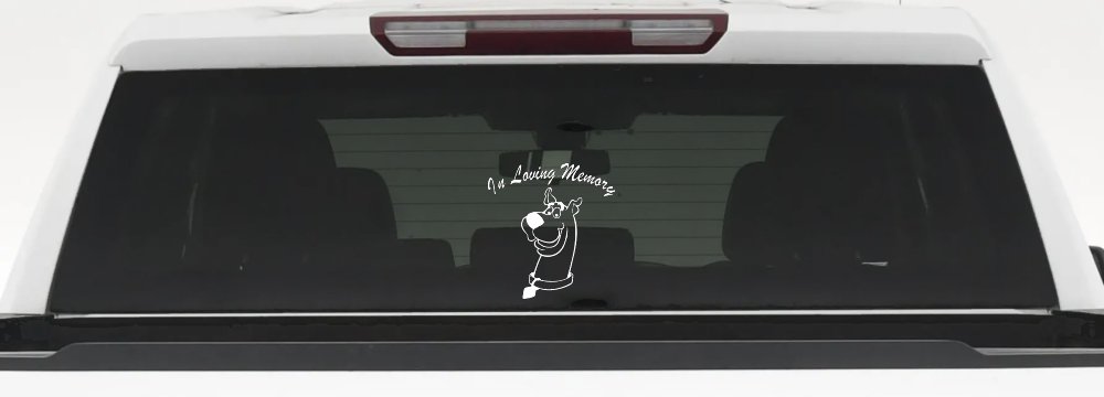 In Loving Memory Of Our Angel With Scooby Doo Car or Truck Window Decal Sticker