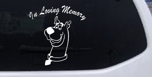 In Loving Memory Of Our Angel With Scooby Doo Car or Truck Window Decal Sticker