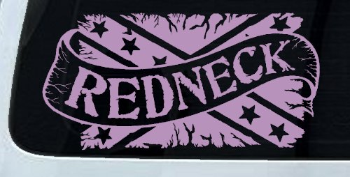 Redneck Banner Rebel Flag Country Car or Truck Window Decal Sticker
