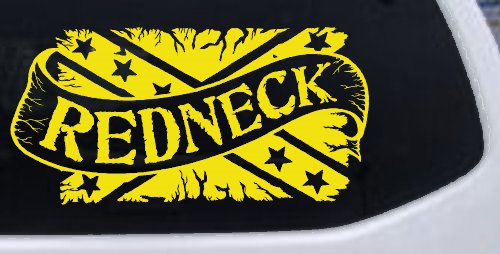Redneck Banner Rebel Flag Country Car or Truck Window Decal Sticker