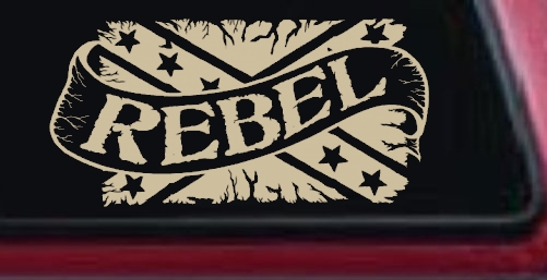 Rebel Banner Rebel Flag Country Car or Truck Window Decal Sticker