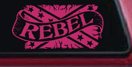 Rebel Banner Rebel Flag Country Car or Truck Window Decal Sticker