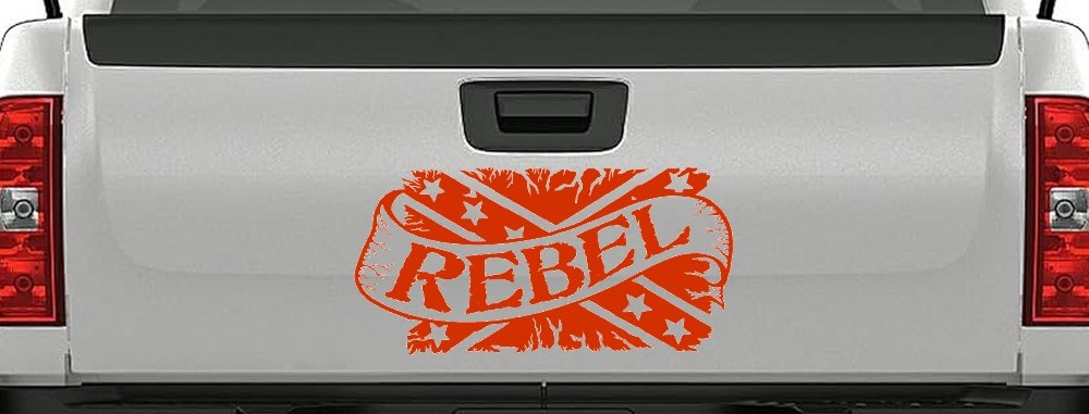 Rebel Banner Rebel Flag Country Car or Truck Window Decal Sticker