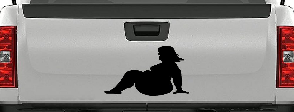 BBW Big And Beautiful Mud Flap Women Car or Truck Window Decal Sticker